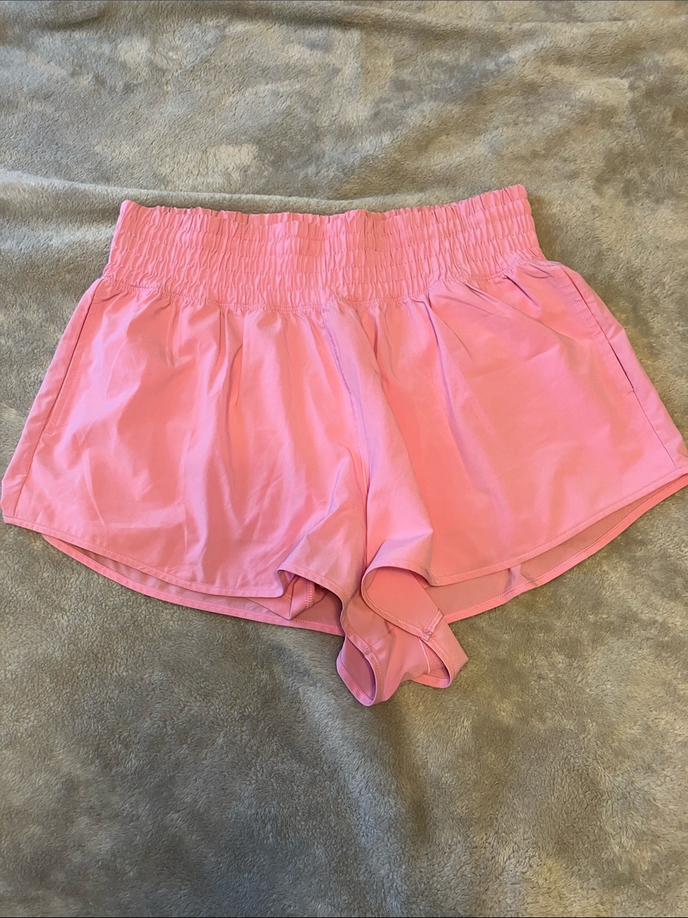 Women’s Pink Elastic-Waist Casual Shorts size L Offline